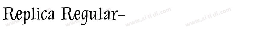 Replica Regular字体转换